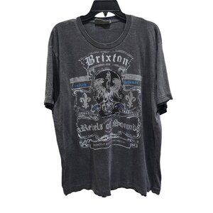 Urban Rags T-Shirt Men's Size 2XL Gray Short Sleeve Brixton Rock